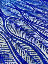 Glitter Sequin Geometric Lace