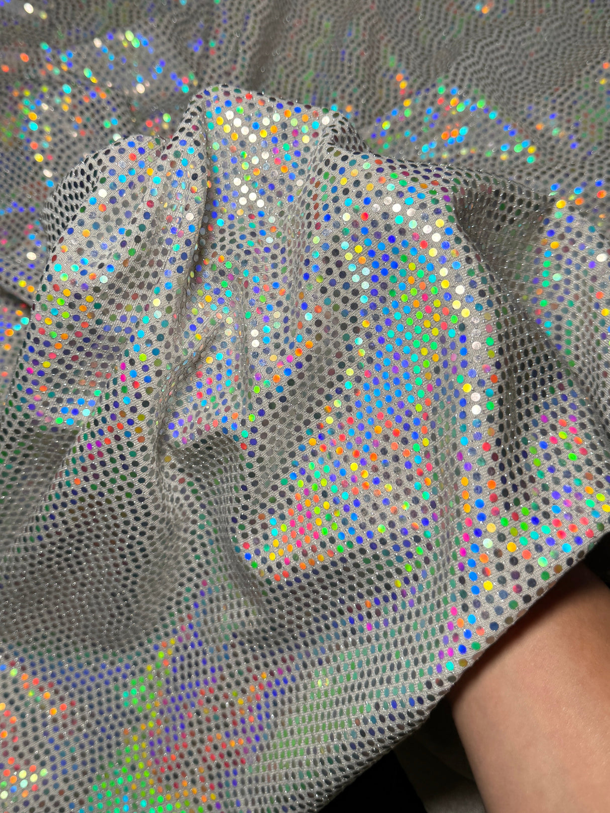 Stretch Sequin Mirror Foiled Spandex
