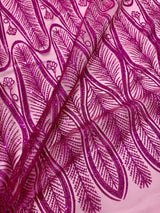 Glitter Sequin Geometric Lace