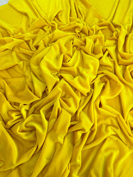 Stretch Velvet Yellow