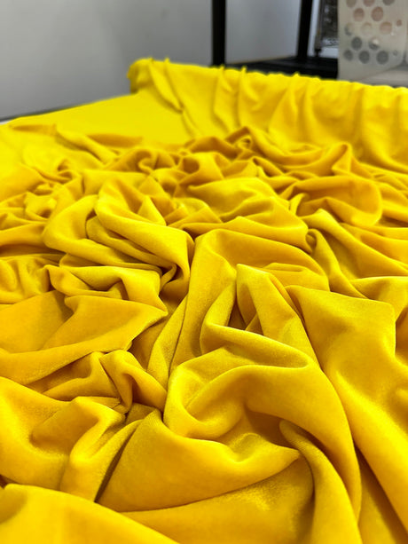 Stretch Velvet Yellow