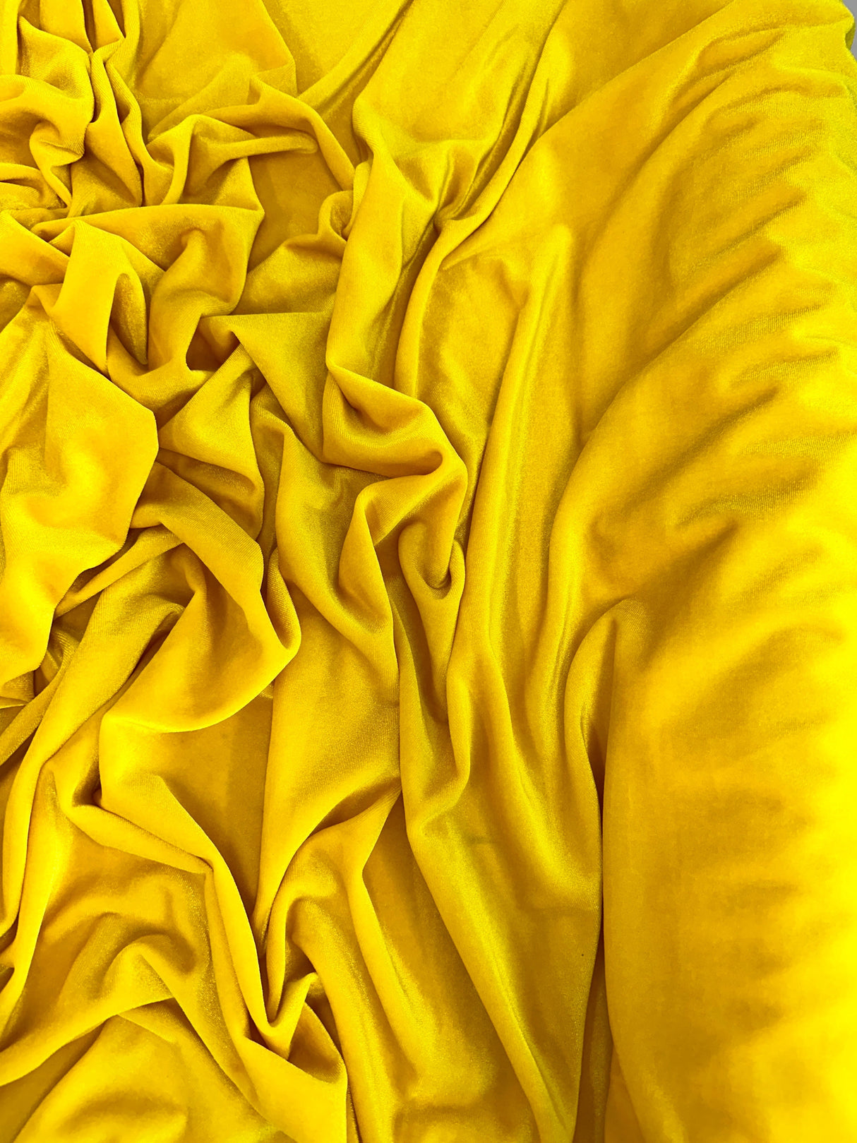 Stretch Velvet Yellow