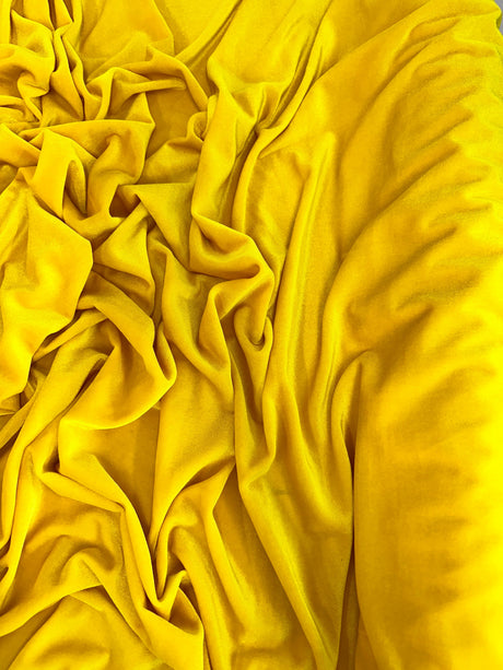 Stretch Velvet Yellow