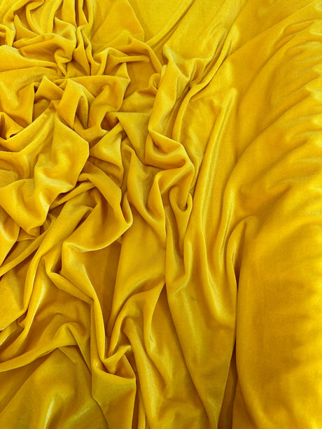 Stretch Velvet Yellow