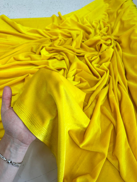 Stretch Velvet Yellow