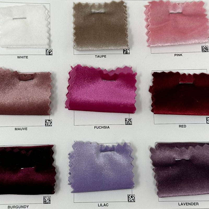 1 Yard Velvet Stretch Solid Fabric Soft Shiny Knit Flexible 60 Inch Width