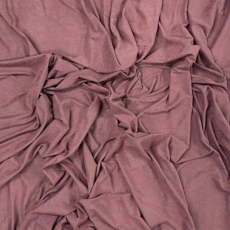 Stretch Micro Suede Knit Fabric - 90% Polyester 10% Spandex, 4-Way Stretch, 60" Width, 165 GSM (1 Yard)