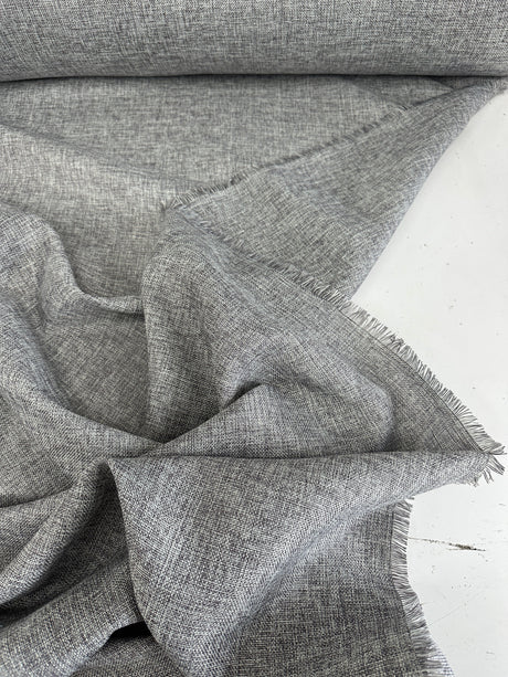 Gray Faux Linen