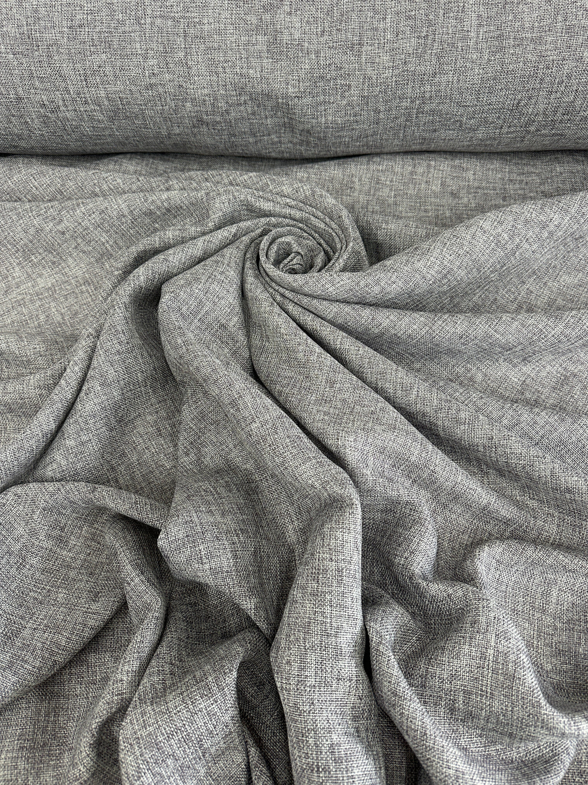 Gray Faux Linen