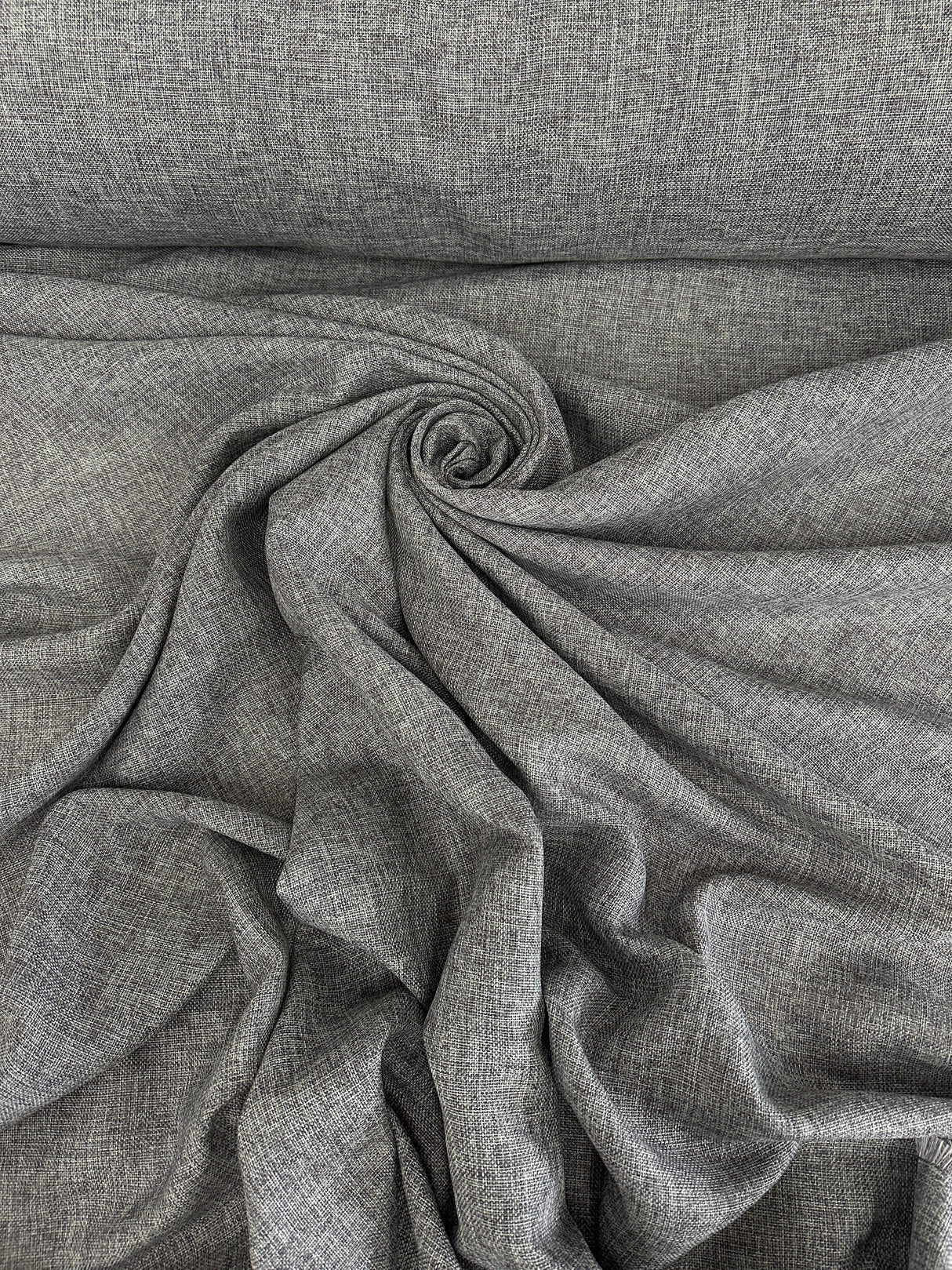 Gray Faux Linen