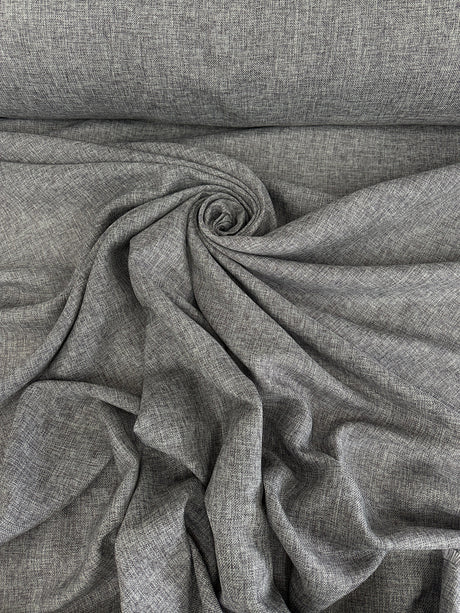 Gray Faux Linen