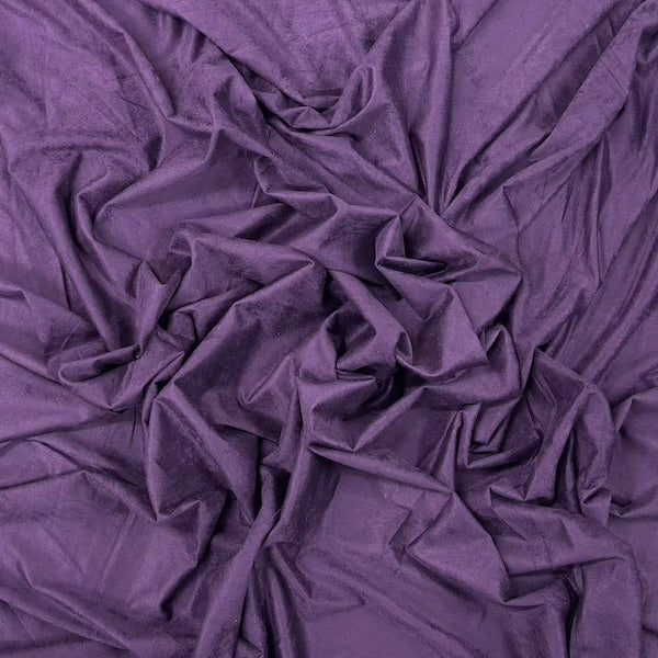 Stretch Micro Suede Knit Fabric - 90% Polyester 10% Spandex, 4-Way Stretch, 60" Width, 165 GSM (1 Yard)