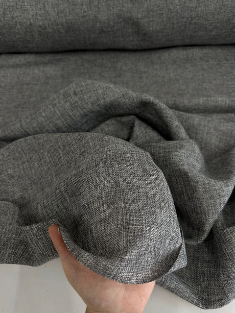 Gray Faux Linen