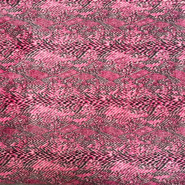 Faux Fur Snake Print Velboa Fabric