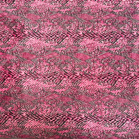 Faux Fur Snake Print Velboa Fabric