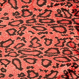 Faux Fur Snake Print Velboa Fabric