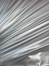 Shiny Foil Lame Spandex Silver
