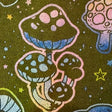 Polyester Spandex Mushroom Print Fabric 4-Way Stretch