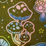 Polyester Spandex Mushroom Print Fabric 4-Way Stretch