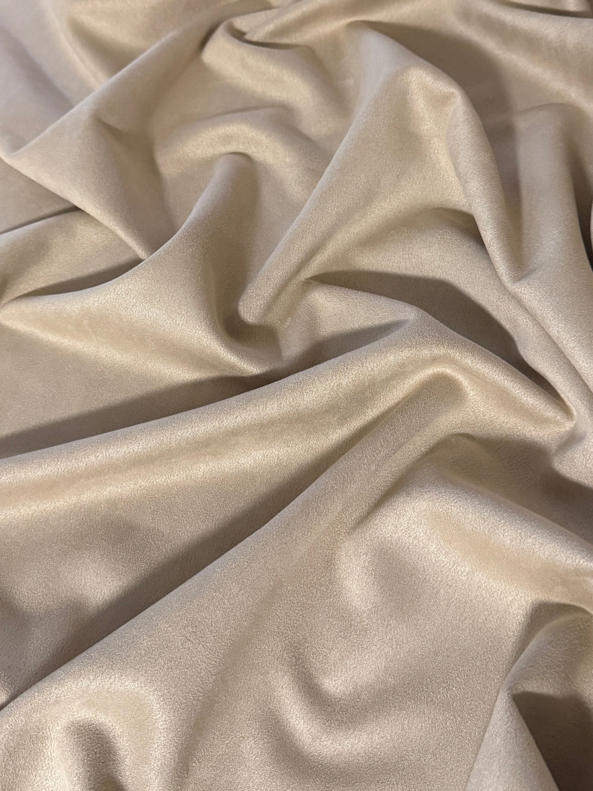 Stretch Techno Suede Tan Beige
