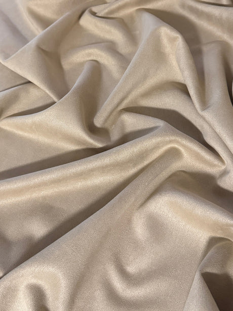 Stretch Techno Suede Tan Beige