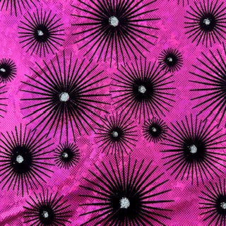 Hologram Spandex Fabric Star-Flocked 60"