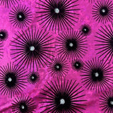 Hologram Spandex Fabric Star-Flocked 60"