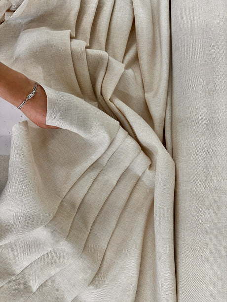Champagne Faux Linen