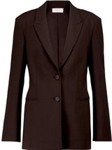 Dark Brown Poly Poplin