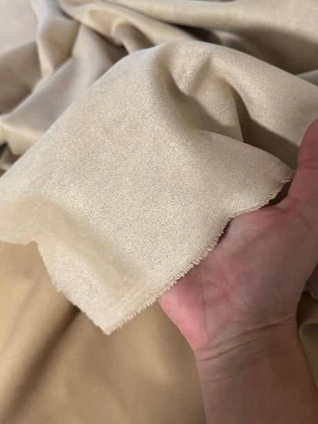 Stretch Techno Suede Tan Beige