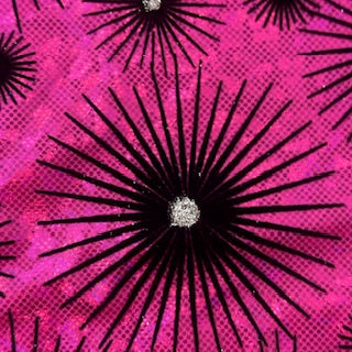 Hologram Spandex Fabric Star-Flocked 60"
