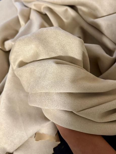 Stretch Techno Suede Tan Beige