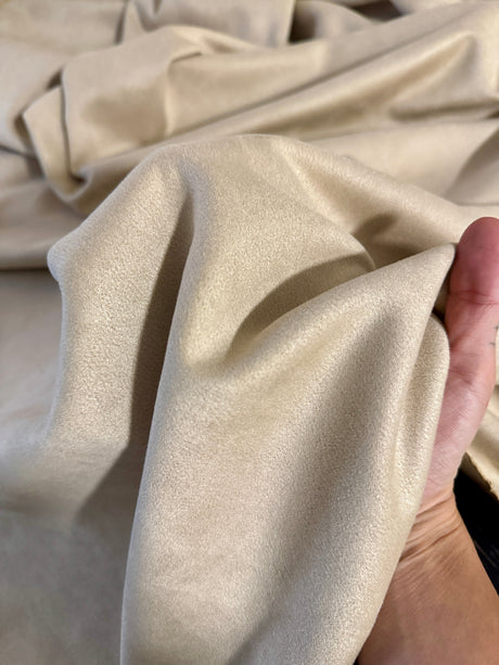 Stretch Techno Suede Tan Beige