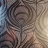 Nylon Spandex Peacock Magic Eye Foil Fabric