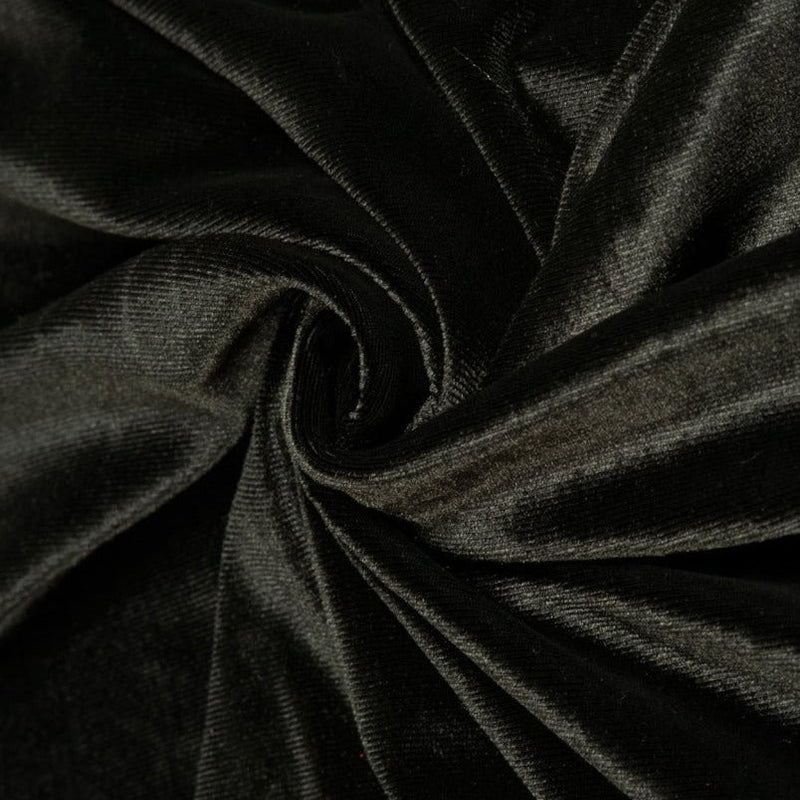 Black Stretch Velvet