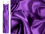 Purple Stretch Satin