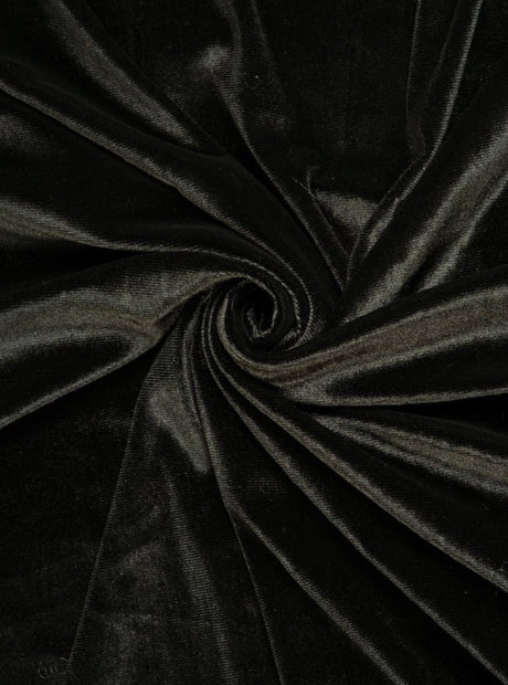 Black Stretch Velvet
