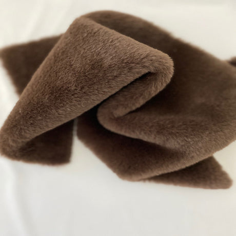 Rabbit Soft Plush Short Pile Faux Fur Fabric - 100 Percent Polyester Fabric, Solid Colors, 60" Width, 0.5" Pile Length, 450 GSM (1 Yard)
