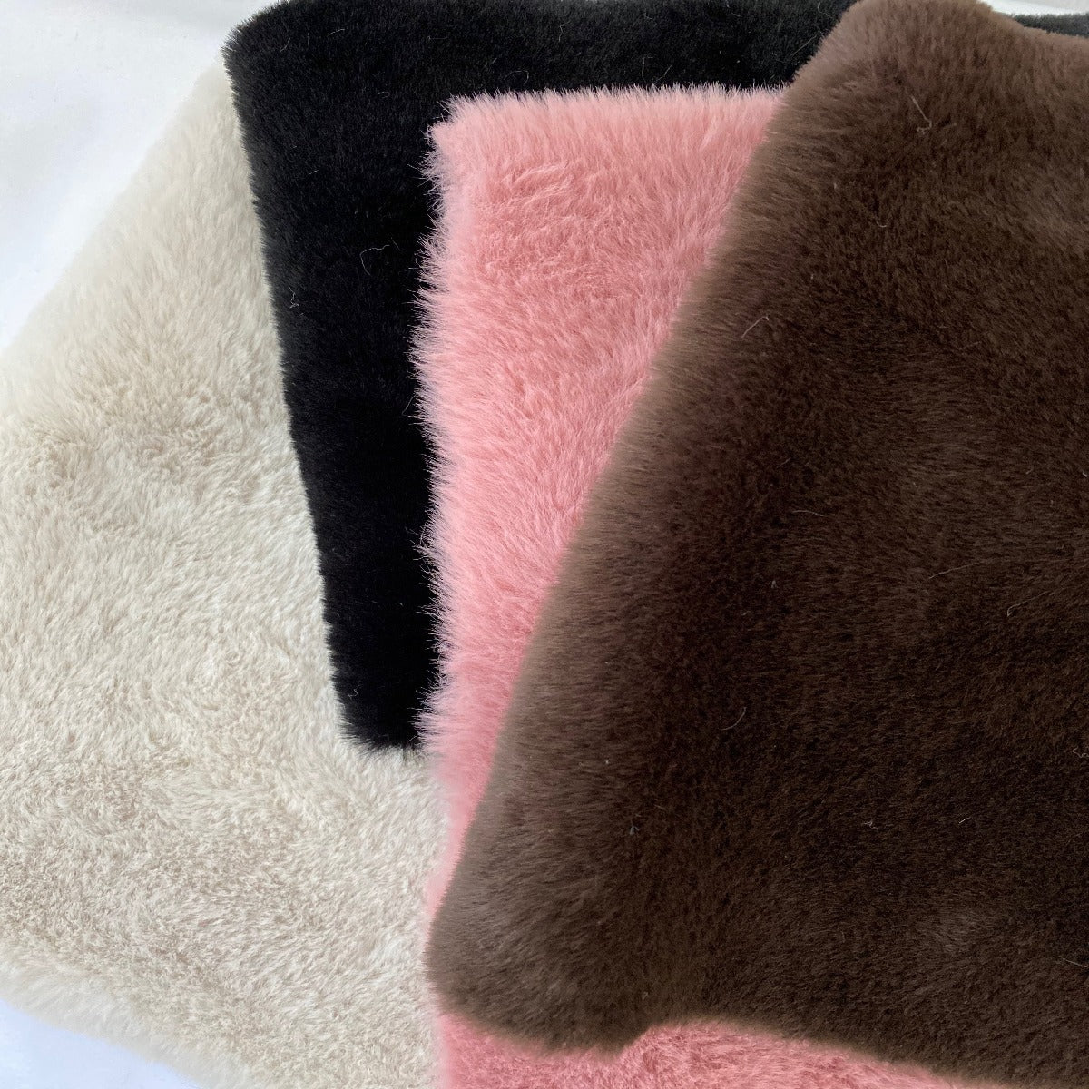 Faux Fur Fabric Rabbit Soft Plush Short Pile