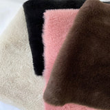 Faux Fur Fabric Rabbit Soft Plush Short Pile