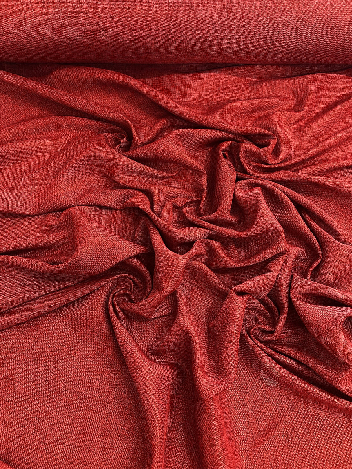 Burgundy Faux Linen