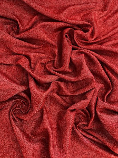Burgundy Faux Linen