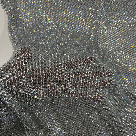 Rhinestone Fishnet Fabric Diamond Gem