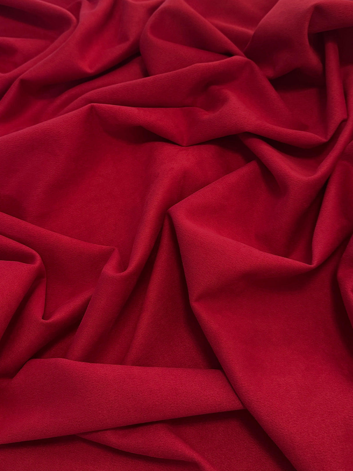 Stretch Techno Suede Red