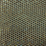 Rhinestone Fishnet Fabric Diamond Gem