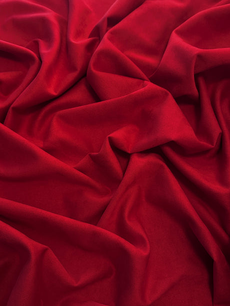 Stretch Techno Suede Red