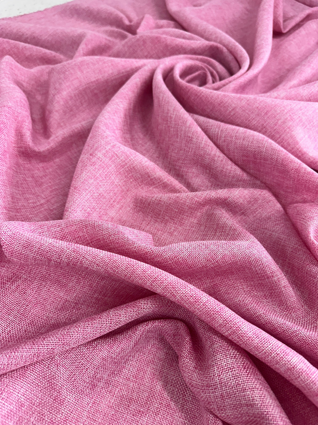 Baby Pink Faux Linen