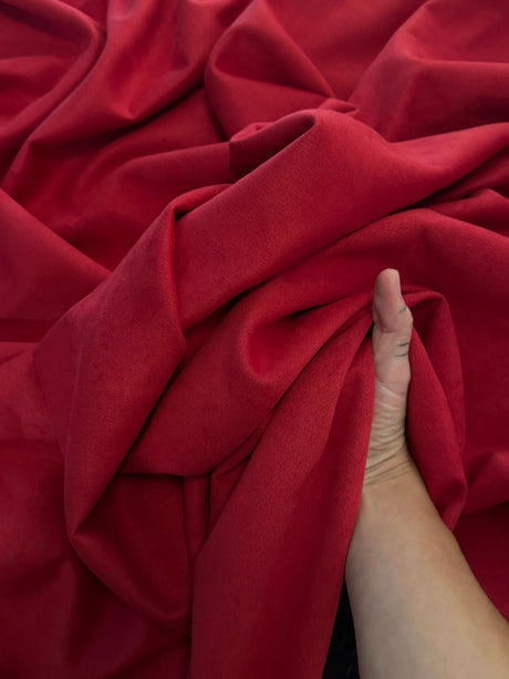 Stretch Techno Suede Red