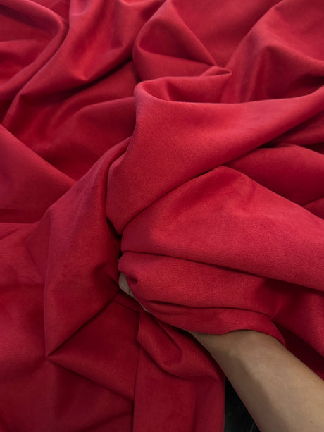 Stretch Techno Suede Red