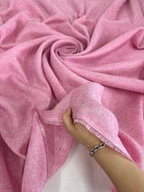 Baby Pink Faux Linen